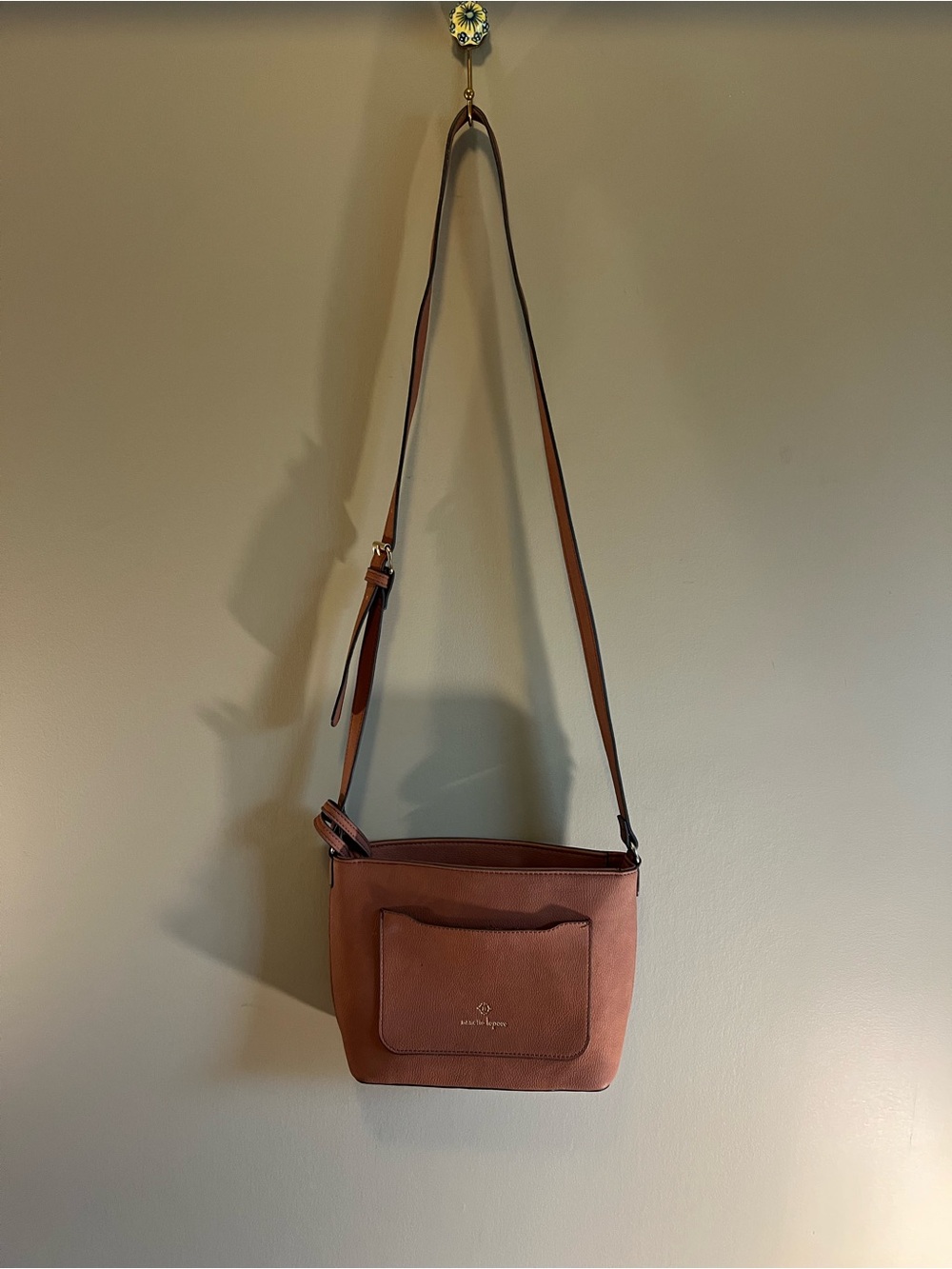 Nanette Lepore Pebbled Shoulder Bag with Front Pocket and Change Purse - Picture 6 of 7